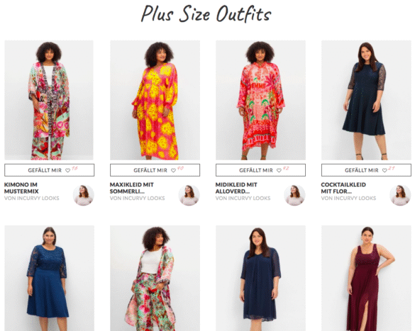 Plus Size Outfit, jetzt schöne curvy Looks shoppen!