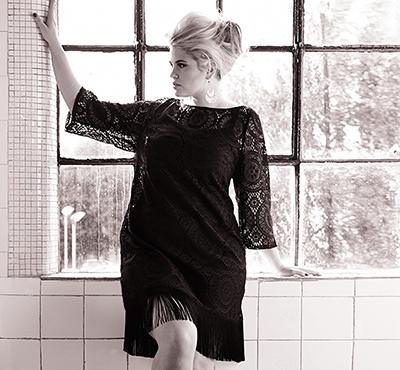 Outfits für mollige Frauen in Schwarz: Glamour pur