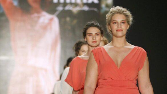 Plussize Model auf der Berliner Fashion Week