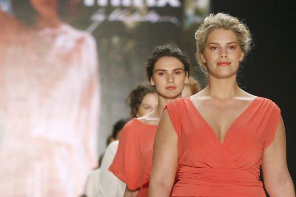 Plussize Model auf der Berliner Fashion Week