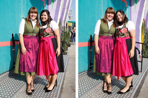 Vorteilhafte Dirndl für Mollige