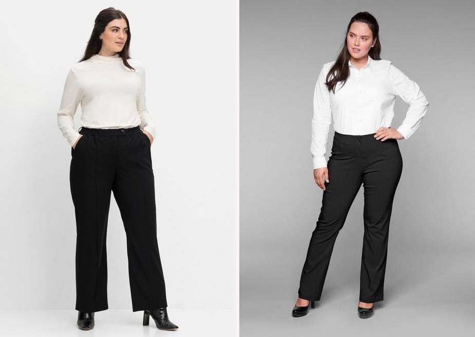 Stoffhosen große größen Clearance