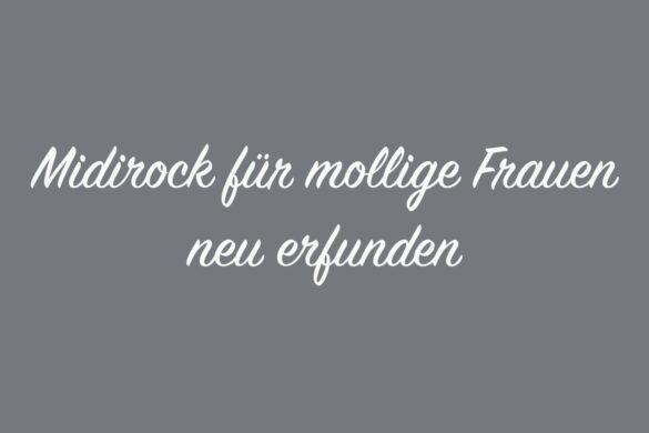 Midi Rock große Größen richtig stylen