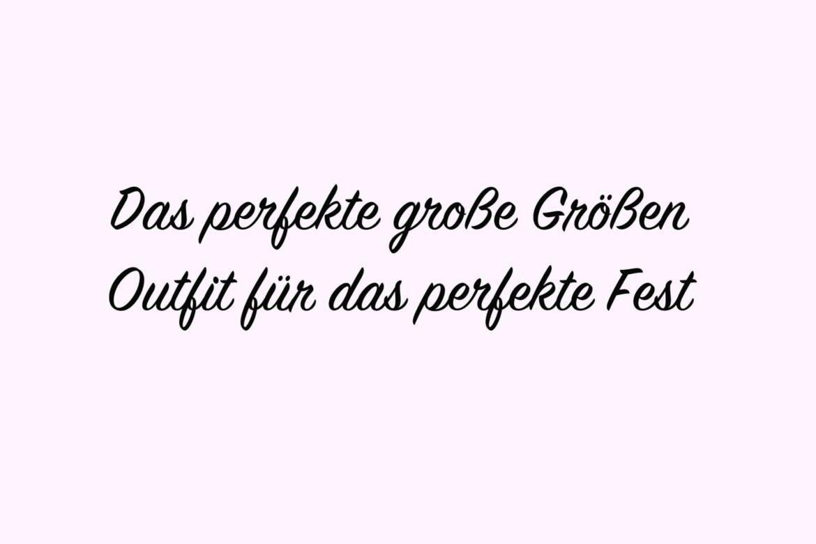 Das perfekte Grosse Grössen Outfit.