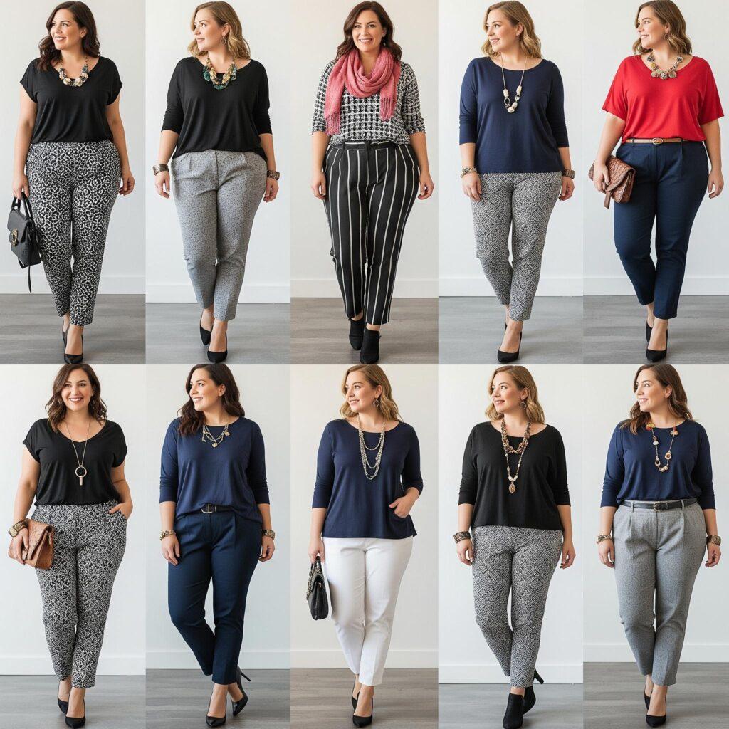 Inspirierende Outfit-Zusammenstellung in großen Größen