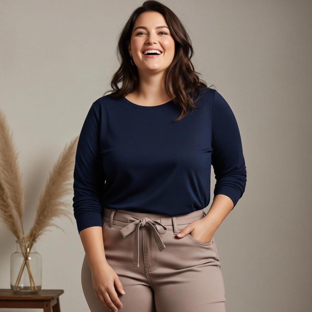 Welche Hosen sind für mollige Frauen mit Bauch geeignet?