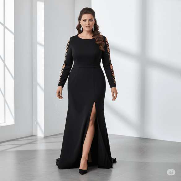 Modernes Abendkleid in großen Größen