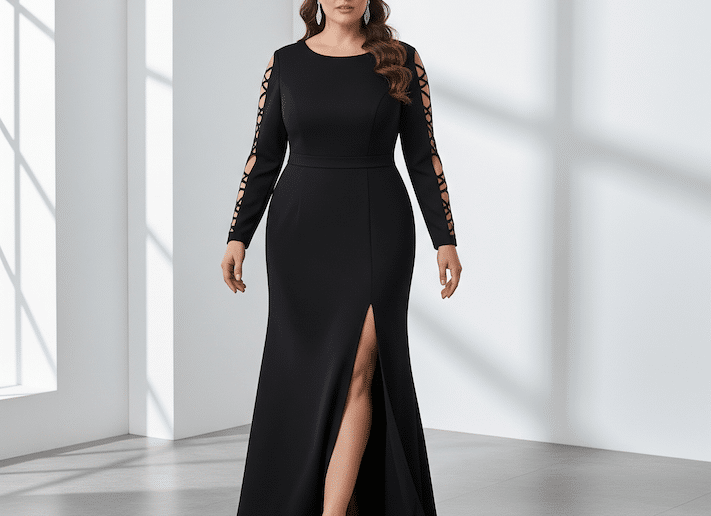 Modernes Abendkleid in großen Größen