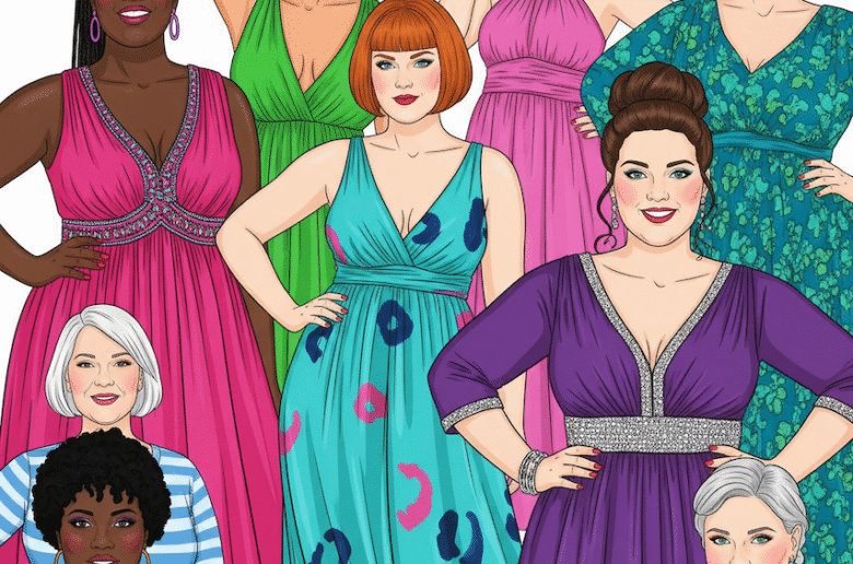 Kleideroutfits in grossen Groessen