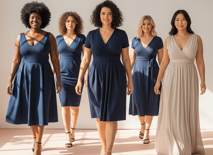 Mollige Frauen mit tollen Kleidern