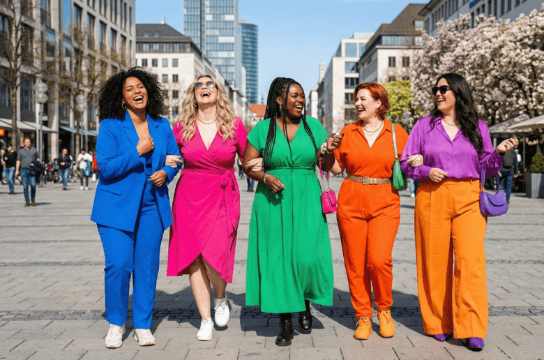 Curvy Models zeigen Dopamine Dressing Trends 2026.